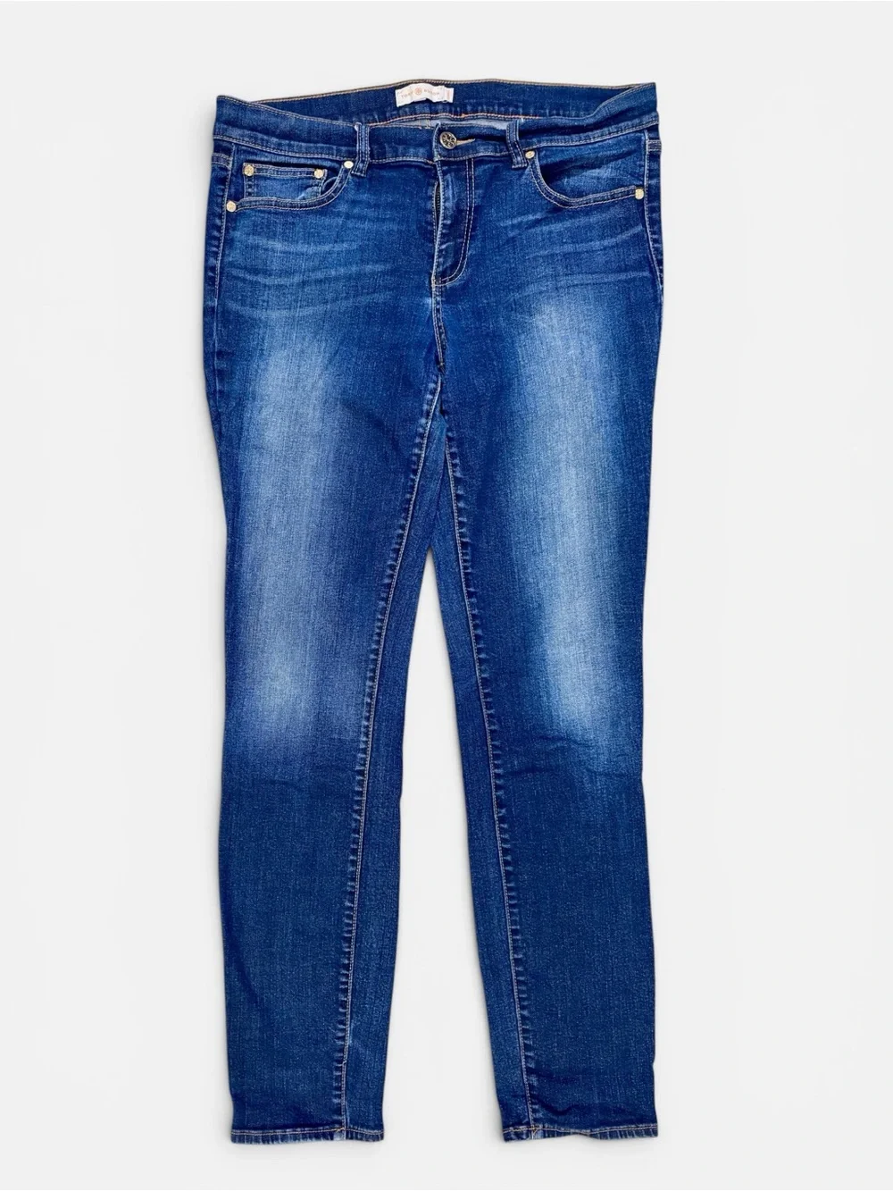 Tory Burch Women's Dark Blue Skinny Jeans
